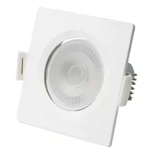 Kit 15 Spot Led Quadrado 3w Super Led Branco Quente 3000k Foto  mini 1