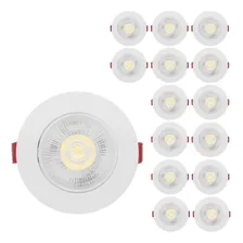 Kit 15 Spot Redondo 5w Dicroica Direcionavel Luz Led Quente 110v 220v - Bivolt Foto  mini 1