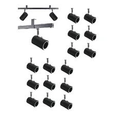 Kit 15 Spot Trilho Perfilado Eletro Calha Par20 Bulbo Ol8 Foto  mini 1