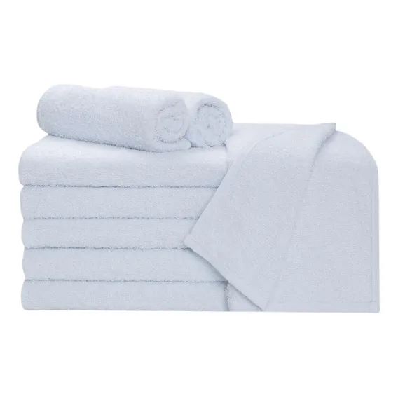 Kit 15 Toalha Rosto Salão Barbearia 45x70cm 360g/m² Cor 15 Branca Foto 1