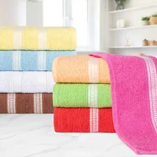 Kit 15 Toalhas De Banho Madri Ótima Absorção Atacado Foto mini 4