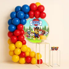 Kit 150 BalĂ”es Patrulha Canina BalĂŁo Arco DesconstruĂdo Foto mini 1