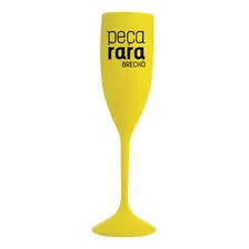 Kit 150 Taças De Espumante 190ml Personalizadas Em Acrílico Cor Amarela Foto  mini 1