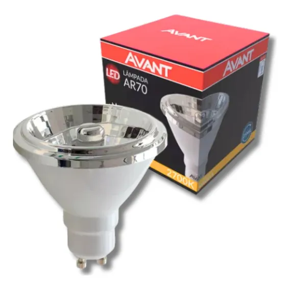 Kit 15x Lâmpada Led Ar70 12º Graus Avant 4,8w 2700k Gu10 Luz Branco-quente Foto 1