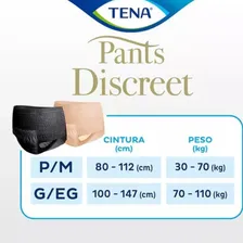Kit 16 Calcinha Descartável Tena Pants Discreet Black Mulher Tamanho P/M Foto mini  2