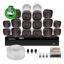 Kit 16 Canais Intelbras Mhdx 12 Câmeras 720p Bullet Foto  mini 1