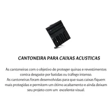 Kit 16 Cantoneiras Para Caixa Acustica E 8 Pezinhos Pequenos Foto mini 4