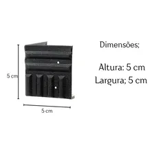 Kit 16 Cantoneiras Para Caixa Acustica E 8 Pezinhos Pequenos Foto mini 2