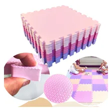 Kit 16 Tatame Infantil Eva Emborrachado Anti Termico 20mm Cor Rosa Foto mini 4