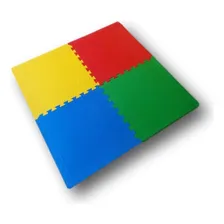 Kit 16 Tatames Tapetes Eva 100x100x1cm 10mm 1x1 Metro Cor Colorido Foto mini  3
