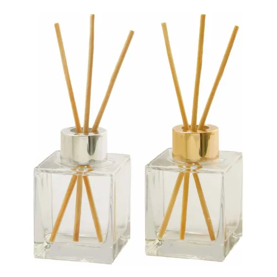 Kit 17 Frascos De Vidros Cubo 100 Difusor Luxo + Varetas Foto 1