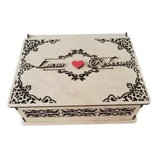 Kit 18 Caixas Padrinhos Casamento 22x17x7 Mdf Cor Branco Foto mini 4