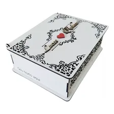 Kit 18 Caixas Padrinhos Casamento 22x17x7 Mdf Cor Branco Foto mini 1