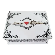 Kit 18 Caixas Padrinhos Casamento 22x17x7 Mdf Cor Branco Foto mini 2