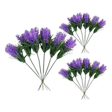 Kit 18 Galho De Flor Lavanda Artificial Toque Real Decoração Foto  mini 1