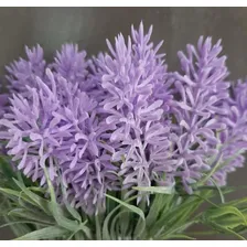 Kit 18 Galho De Flor Lavanda Artificial Toque Real Decoração Foto mini 4