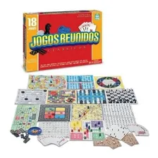 Kit 18 Jogos Reunidos Em 1 Dama Xadrez Baralho Dominó Nig Foto  mini 1