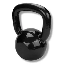 Kit 1kettlebell Emborrachado 6kg+par Halter Emborrachado 5kg Cor Preto Foto mini 2