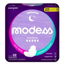 Kit 2 Absorventes Modess Noturno Com Abas 32un Cada Foto mini 2