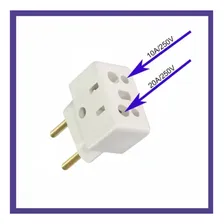 Kit 2 Adaptadores Bob Esponja Para Tomada Pino Fino 10a/20a Foto mini 4