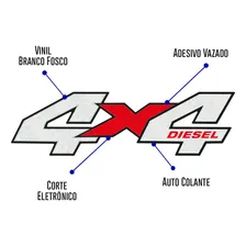 Kit 2 Adesivo 4x4 Jeep Troller 2005 2006 2007 2008 2009 2010 Foto mini 2