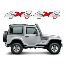 Kit 2 Adesivo 4x4 Jeep Troller 2005 2006 2007 2008 2009 2010 Foto mini 3