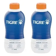 Kit 2 Adesivo Plástico Tigre Para Pvc Incolor 850g Tigre Foto mini 1