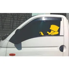 Kit 2 Adesivos - Bart Simpson Dirigindo E Carona Automotivo Foto mini 4