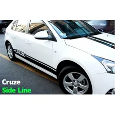 Kit 2 Adesivos Chevrolet Cruze Sport Faixa Lateral Acess贸ri Foto mini 2