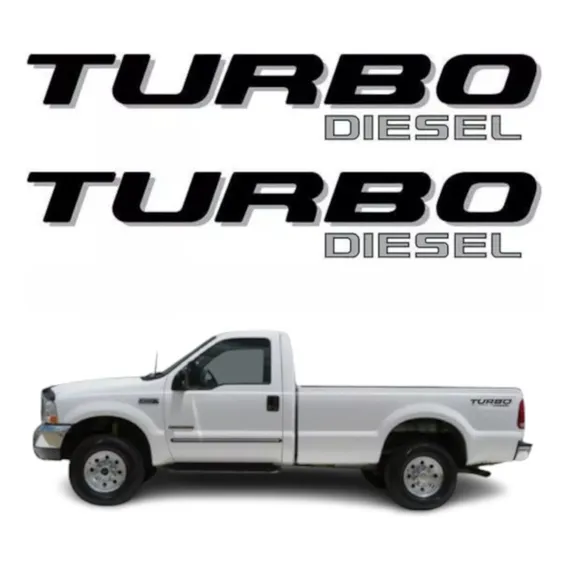 Kit 2 Adesivos Faixa Lateral Ford F250 Turbo Diesel Ca-03139 Foto 1
