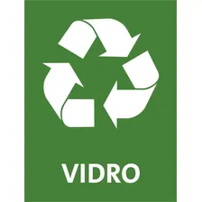 Kit 2 Adesivos Para Lixeiras Coleta Seletiva Vidro 20x15 Foto mini 2