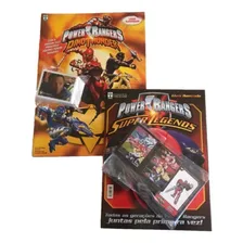 Kit 2 Álbuns Power Rangers Completos Figurinhas Para Colar Foto mini  2