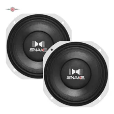 Kit 2 Alto Falante Snake Woofer 300 Rms Médio 8 Pol Esx-608 Cor Branco Foto mini 1