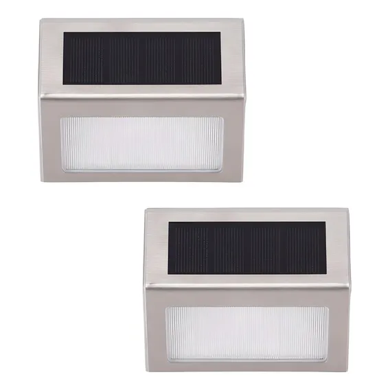 Kit 2 Arandelas Solares Inox Inspire Foto 1