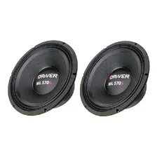 Kit 2 Auto Falante Woofer Seven Driver 12 Pol 570 W Rms Eros Cor Preto Foto mini 1