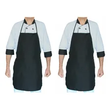Kit 2 Avental C/ Bolso Preto G Padaria Restaurante- Rspan Foto mini 1
