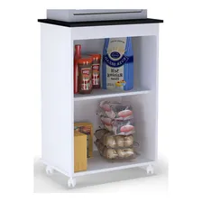 Kit 2 Balcões Multiuso Vitória 2 Portas Branco - Ajl Móveis Foto mini  3