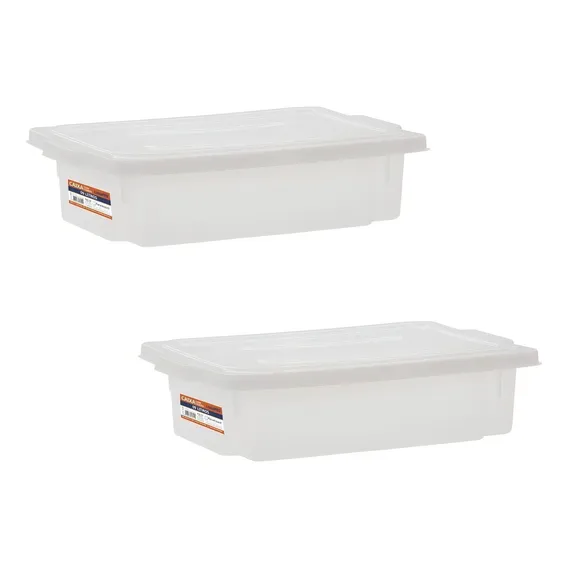 Kit 2 Bandejas Reforçadas Frigorifico Açougue Peixaria 9 Lts Cor Branco Foto 1