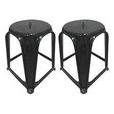 Kit 2 Banqueta Banquinho Plástica Reforçado Suporta 120 Kg Foto  mini 1