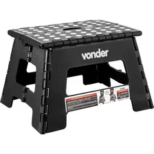 Kit 2 Banqueta Plástico Dobrável Pequena 220mm Vonder Foto mini  2