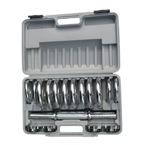Kit 2 Barras Anilhas Ferro Fundido 15kg Pelegrin Pel-10cr Foto 1