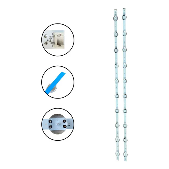 Kit 2 Barras De Led Compatível 43uj6525 43uj6565 43uj6585 Foto 1