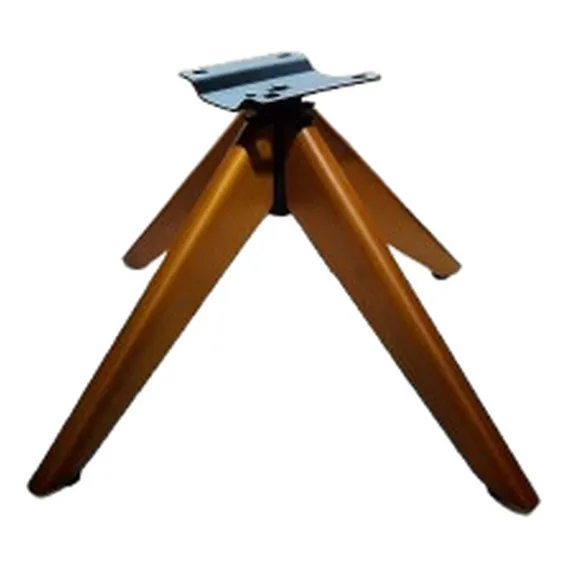 Kit 2 Base Giratória De Madeira Mille Pé Largo Altura 30 Cm Foto 1