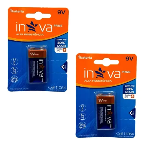 Kit 2 baterias 9v Inova Cell-11054 Foto 1