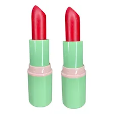 Kit 2 Batons Brilho Com Sabor Fps 15 Vermelho - Abelha Rainh Foto  mini 1