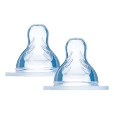 Kit 2 Bicos de Silicone para Mamadeira Fluxo Rápido 4M+ MAM Foto  mini 1