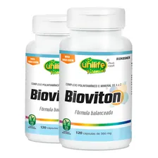 Kit 2 Bioviton Multivitamínico 120 Cápsulas Unilife Sabor Neutro Foto  mini 1