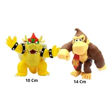 Kit - 2 Boneco Super Mário - Koopa - Donk Kong Foto mini 1