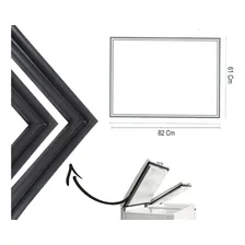 Kit 2 Borracha Tampa Gaxeta Metalfrio Da55 Da550 Da550b Foto mini 2