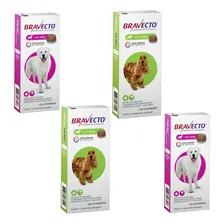 Kit (2) Bravecto 40 A 56 Kg + (2) Bravecto 10 A 20 Kg Foto  mini 1